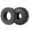 JGGZONE 4Pcs 1.1" RC Rubber Crawler Mud Terrain Tires Super