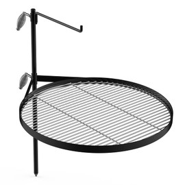 Stanbroil Fire Pit Campfire Grill Grate - Stainless Steel Swing Cooking Stand BBQ Grill, Portable Campfire Barbecue Rack for Outdoor Open Fire Cooking Camping