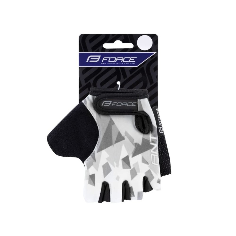 FORCE 305451 Bicycle Gloves ANT Gray/White XL Size