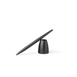 LEXON Scribalu Aluminum Design Ballpoint Pen, Black, 1 Piece