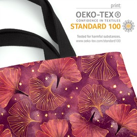 VOID Gingko Leaves Graphic Japan Bag, 33 x 33 x 14 cm, 15 L Shopping Bag, Shopper Bag, multicoloured, Casual