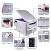 File Box with Lock, Fireproof Document Box File Organizer Box,