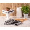 DII Waffle Weave Kitchen Collection, 100% Cotton, Kitchen Set, Gray