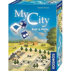 KOSMOS 682385 My City Roll & Write, The Popular Urban Building Game as a Dice Game with Game Block and Special Dice, for 1-6 People, Board Game for Adults and Children from 10 Years