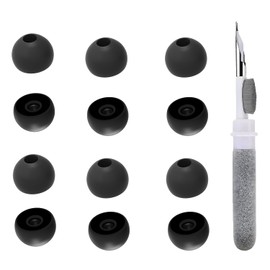 Vykyntow 6 Pairs Replacement Earbud Tips Compatible with Beats Fit Pro/Flex/Solo Buds/Studio Buds/Buds +/Powerbeats Pro/Pro 2, Silicone Ear Tips, Fits in Case, L Size, with 3-in-1 Cleaner Kit