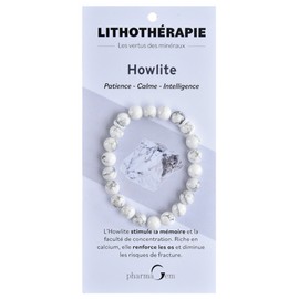 PharmaGem Lithotherapy Howlite Wristband 8 mm