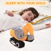 SKIKHN Children's Plush Excavator, Plush Digger Toy, Stuffed Excavator Plush