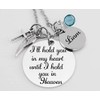 Memorial Jewelry, Stainless Steel Pendant, Necklace,I'll Hold You In My