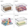 iDesign Plastic Stackable Hinged-Lid Pantry or Kitchen Storage Box -