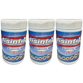 Multi-Purpose Wipes, 240 Count - Powerful Cleaning Wipes for Home, Office, & Travel | Pack of 3 Easy Pull Pack