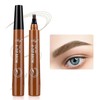 Four Claw Liquid Eye Brow Pen, 1 CountWaterproof Long-lasting Eyebrow