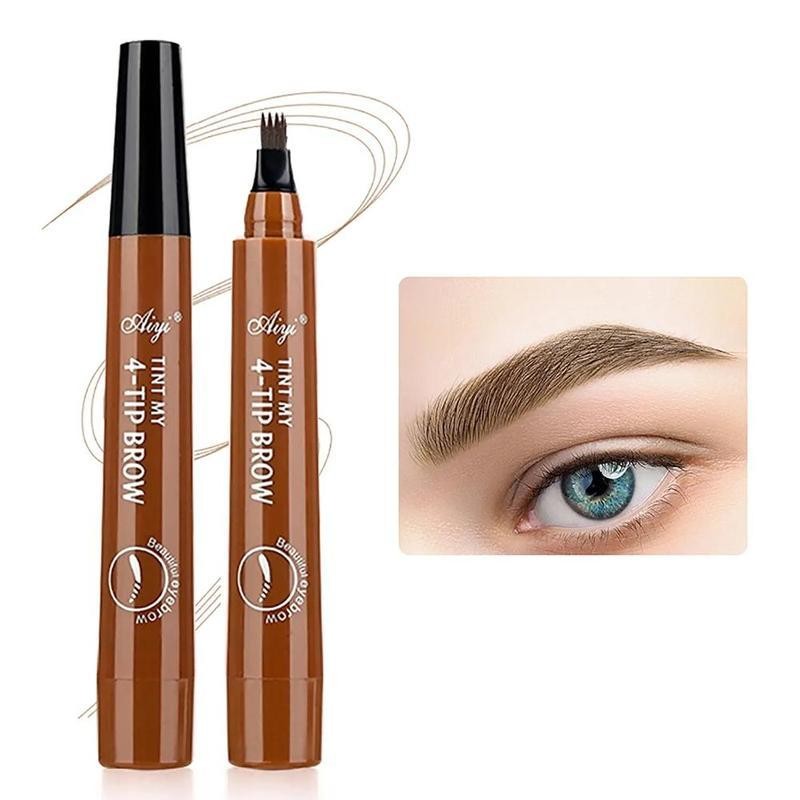 Four Claw Liquid Eye Brow Pen, 1 CountWaterproof Long-lasting Eyebrow