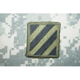 Military Patch US Army 3rd Infantry Division BDU OD Green Subdued