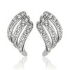 Riva nail wing: clip-on ear cuff earrings with round cut
