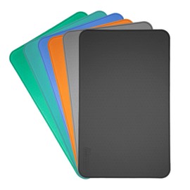 Croc Liner Silicone Cats and Dogs Feeding Mat, Waterproof, Raised Edge, Dishwasher Safe, Pet Placemat Tray, Utility Mat (Brick, Small Size - 11 1/4 x 18 1/8)