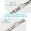 4Pin 8mm RGB LED Light Strip Connectors 20Pcs Waterproof LED