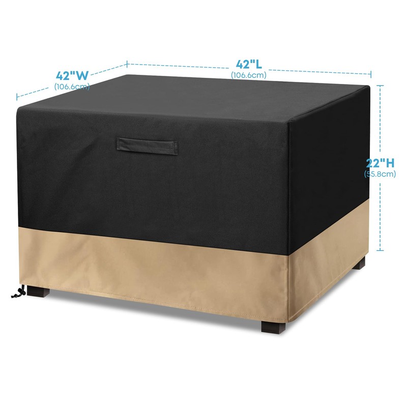Stanbroil 42-Inch Square Fire Pit Cover, Waterproof Patio Cover for