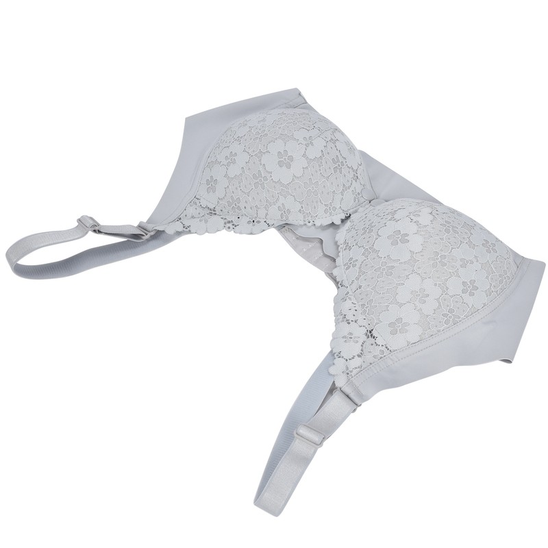 Women's Breastfeeding Bra Soft Lace Front Closure Thin Comfy Seamless