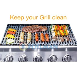 Clean Grill BBQ Disposable Aluminum Liners | 12 x 20 inch/Disposable Grill Grates - 8-Pack & 12-Pack (8)
