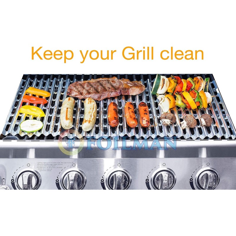 Clean Grill BBQ Disposable Aluminum Liners | 12 x 20