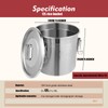 QaalSXytor 【Upgraded 304 Stainless Steel】 12L/3.2Gal Airtight Canister for Kitchen