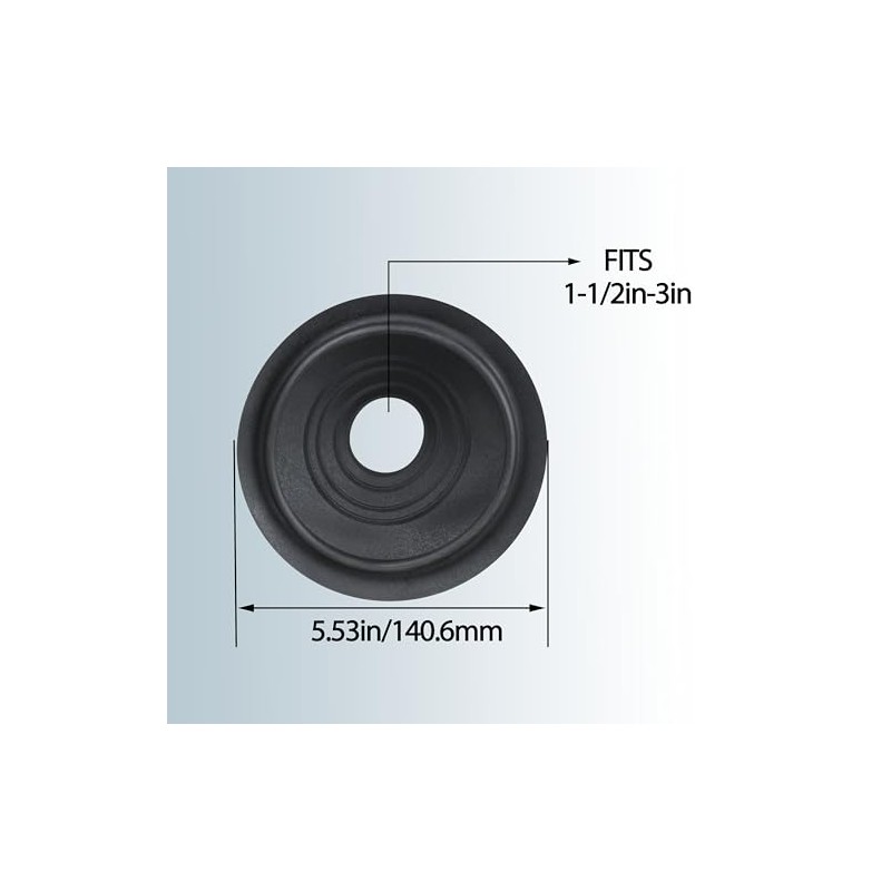 14136 1.5"-3" Rain Collars Replacement for No-Calk Roof Flashing (Pack