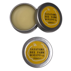 Whisper Bee Farm Homemade [Beeswax Cream 0.3 oz (10 g) x 2 Pieces] [Almond Oil/Moisturizing Ingredients] Hand Cream Moisturizing Cream (Made in Japan) g01g01