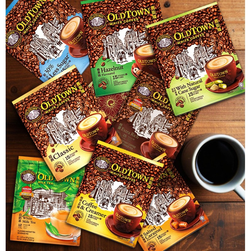 6-Pack (Classic) OLDTOWN White Coffee 3 in 1 Asian Instant