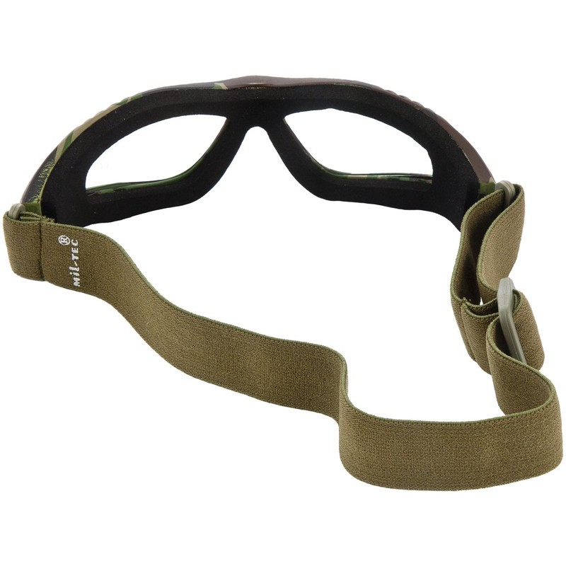 Mil-Tec Commando Brille AIR PRO Woodland KLAR