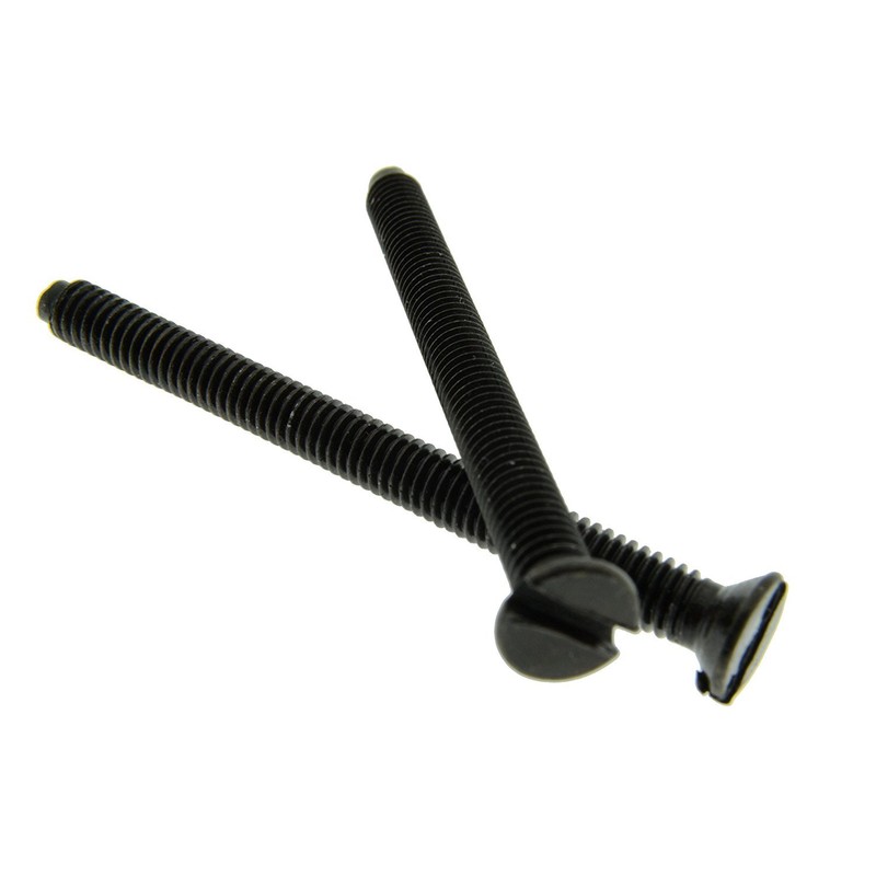Taskar 40mm Black Nickel Flat Head Screws for Flat Plate