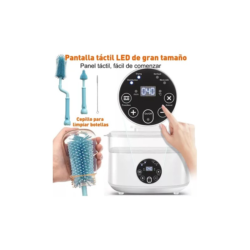 Esterilizador Biberones 4 En 1 600w Gran Capacidad