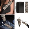 Wanyint Aztec Cow Print Retro Car Accessories Set 12 PCS,