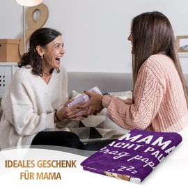 Encoink Lustiges Geschenke für Mama, Geburtstagsgeschenk für Mama, Personalisierte Geschenke Kuscheldecke, Mutter Geschenk zum Muttertag oder zu Weihnachten 157×132 cm