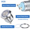 DMWD 22mm Waterproof Red LED Flash Alarm 24V DC 7/8