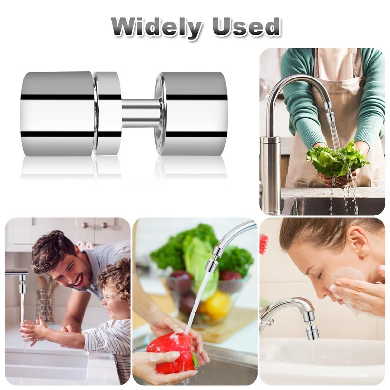 Tap Attachment, 360° Swivel Tap Attachment, Swivelling Tap Kitchen, Water-Saving