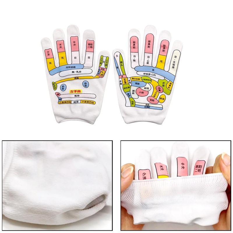 Hand Pressure Point Gloves Palm Massage Equipment (Moves)