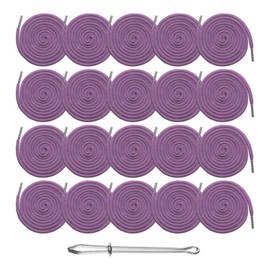 sourcing map 20pcs Drawstring Cords 51" Replacement Drawstring Hoodie String Sewing Tool with Easy Threader for Hoodie Sweatpants Jackets Pants Hats Coats Bags, Purple