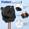 Threlaco EAU64843805 Condenser Fan Motor Assembly Compatible with LG Refrigerator