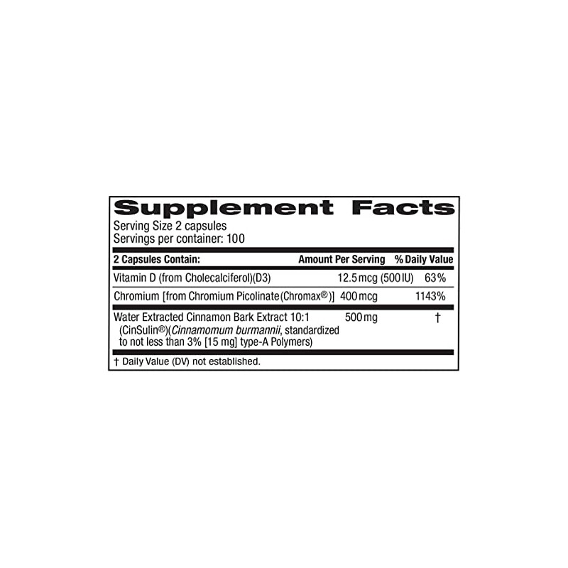Trunature Advanced Strength Cinsulin 510 Capsules , TruNature-ir