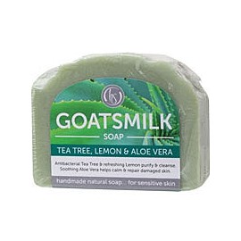 Harmony Soapworks Tea Tree and Lemon with Aloe Vera Goats Milk Soap 140g