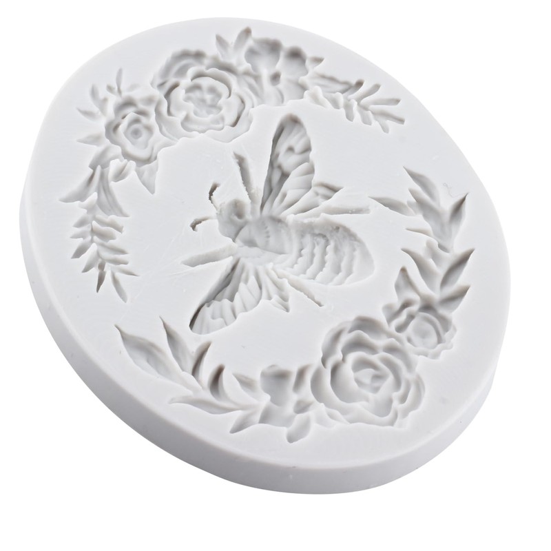 Lingzhi Bumble Bee Fondant Molds Butterfly Silicone Mold Set Of