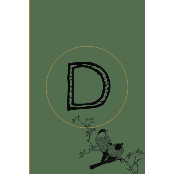 D: Initial Monogram Journal: Nature Themed Design: 120 Pages