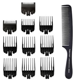 VEGCOO 11 Pcs Hair Clipper Combs, Hair Clipper Guards Attachments for Assisted Haircutting, Trimming Sideburns and Beards