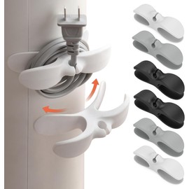 Cord Organizer for Kitchen Appliances, 6PCS Stick-on Cord Wrapper Cable Organizer, Upgraded Cord Holder Cord Winder Cord Keeper, Kitchen Cord Organizer for Air Fryer, Coffee Maker, Blender