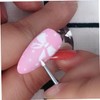 PACKOVE 5pcs Nail Art Sculpture Carving Pen Silicone Head Drawing