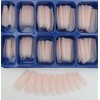 LoveOurHome 100PC Coffin Press-on Nails Nude Medium Acrylic Tips, Ballerina