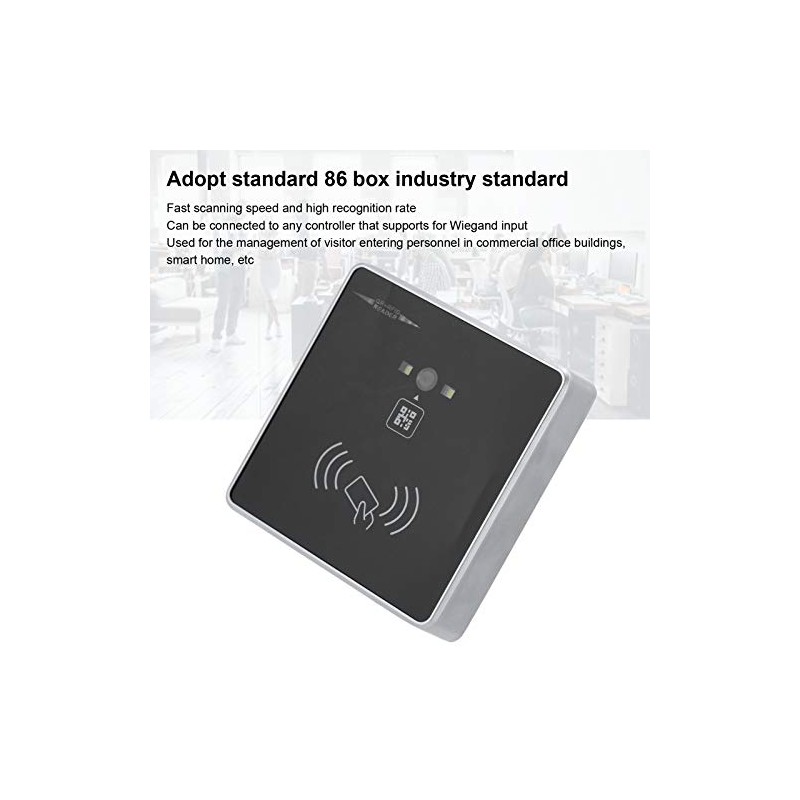 Lector de Tarjetas RFID, Código de Barras 2D QR Tarjeta