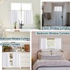 PANELSBURG Short Curtains for Windows Kitchen Living Room Half Length