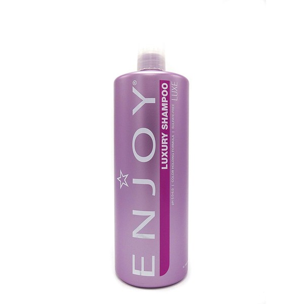 ENJOY Sulfate-Free Luxury Shampoo (33.8 OZ) – Strengthening, Volumizing Shampoo for All Hair Types