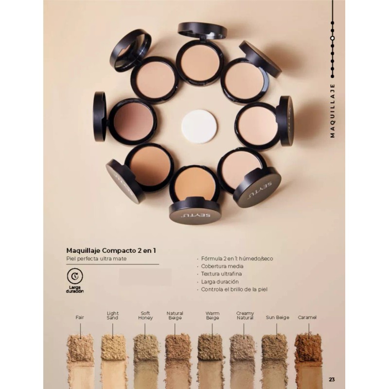 Seytú Seytu Maquillaje Polvo Compacto 2 En 1 A Prueba